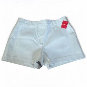 NEW SPANX Stretch Twill Pull On Shorts Women's XL Bright White 4” Inseam SPRING